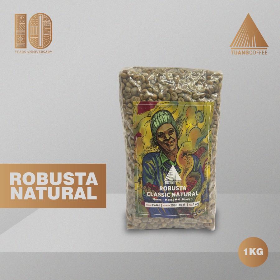 Green Bean Robusta Natural Pour Coffee Flores Manggarai Grade 1
